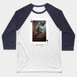 Queen of Clubs Baseball T-Shirt